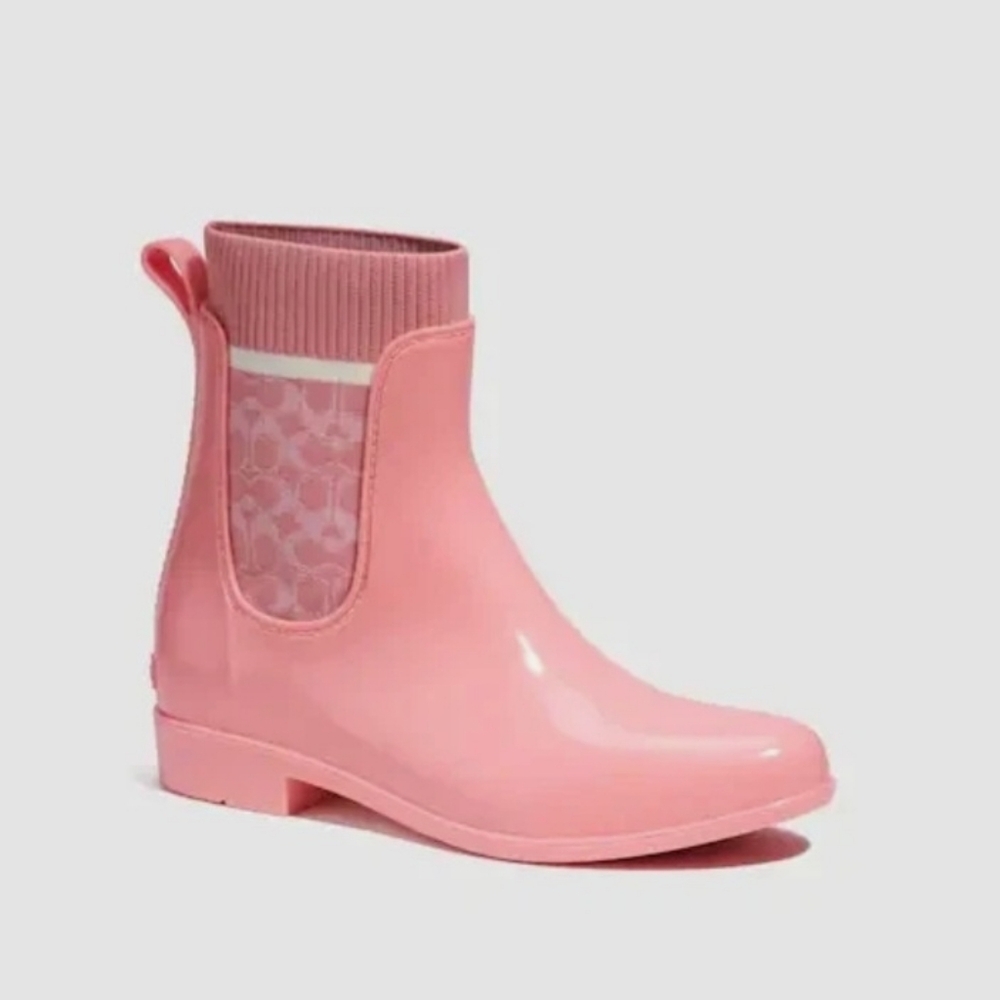 Coach Taffy Rubber Rain Bootie - Picture 2 of 13